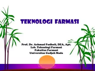 teknologi farmasi