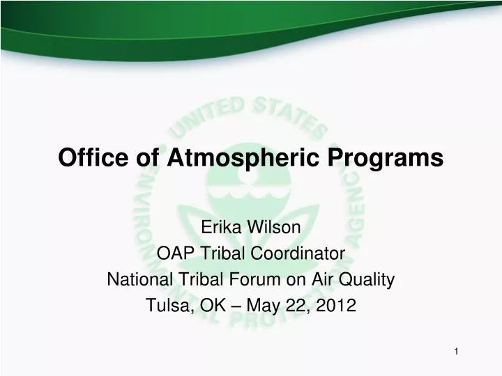 office of atmospheric programs