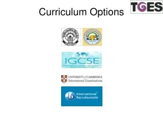 Curriculum Options