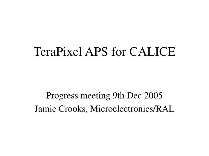 terapixel aps for calice