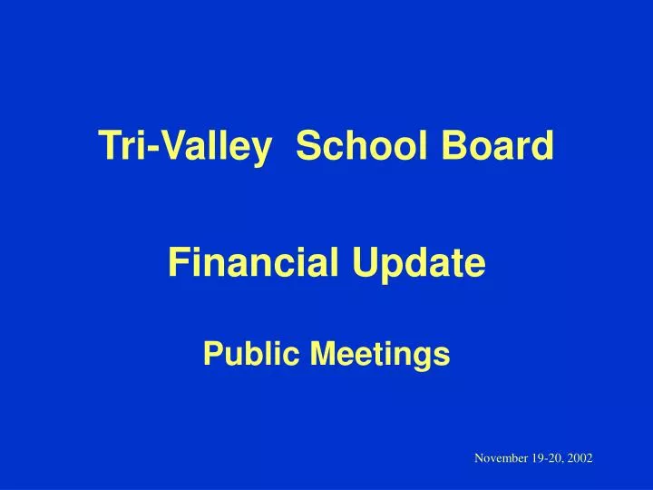 tri valley school board