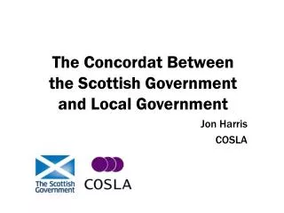 The Concordat Between the Scottish Government and Local Government