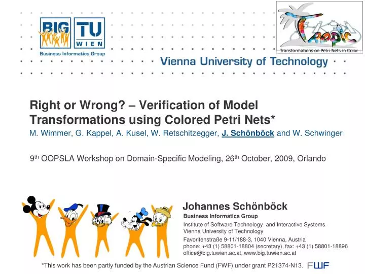 right or wrong verification of model transformations using colored petri nets