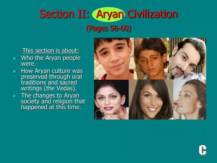 section ii aryan civilization pages 56 60