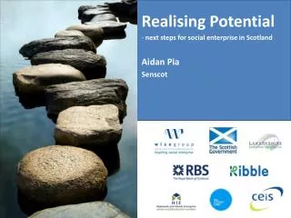 Realising Potential next steps for social enterprise in Scotland Aidan Pia Senscot