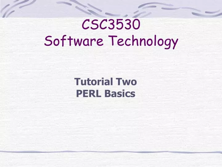 csc3530 software technology