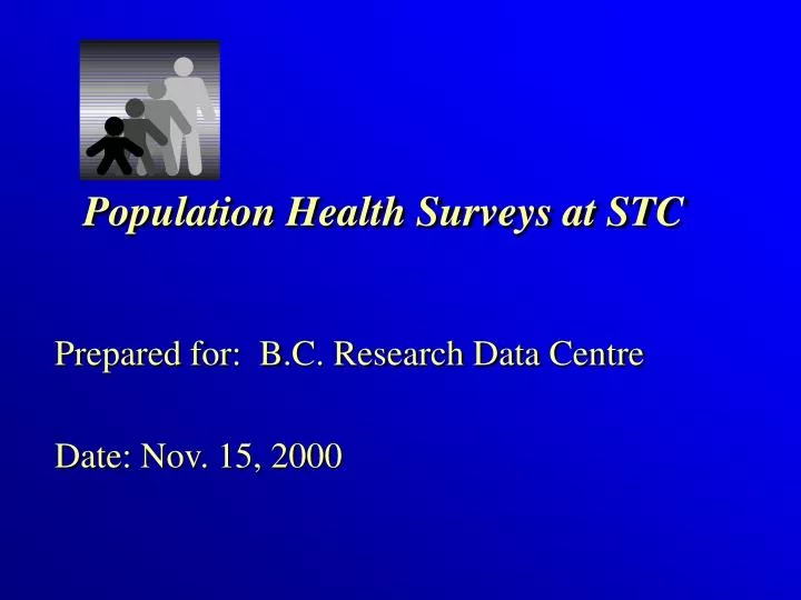 population health surveys at stc