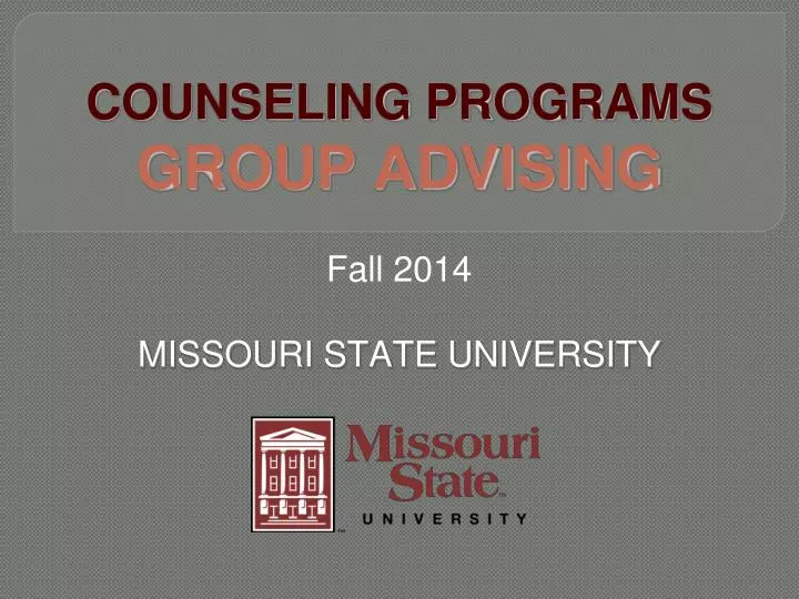 counseling programs group advising