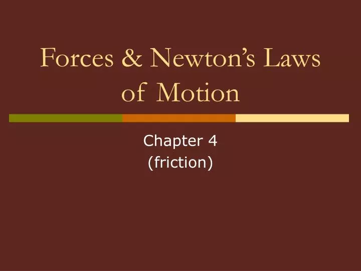 forces newton s laws of motion