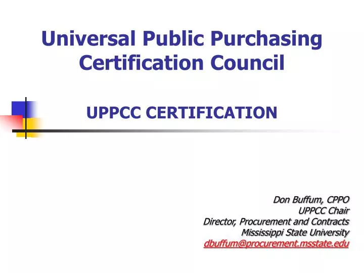 universal public purchasing certification council uppcc certification