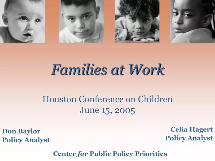 families at work houston conference on children june 15 2005