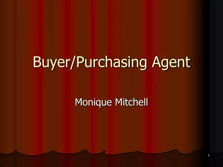 buyer purchasing agent