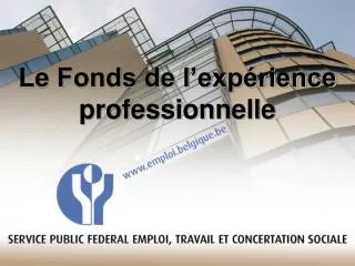 le fonds de l exp rience professionnelle