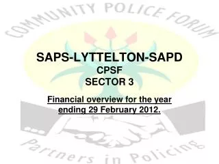 SAPS-LYTTELTON-SAPD CPSF SECTOR 3