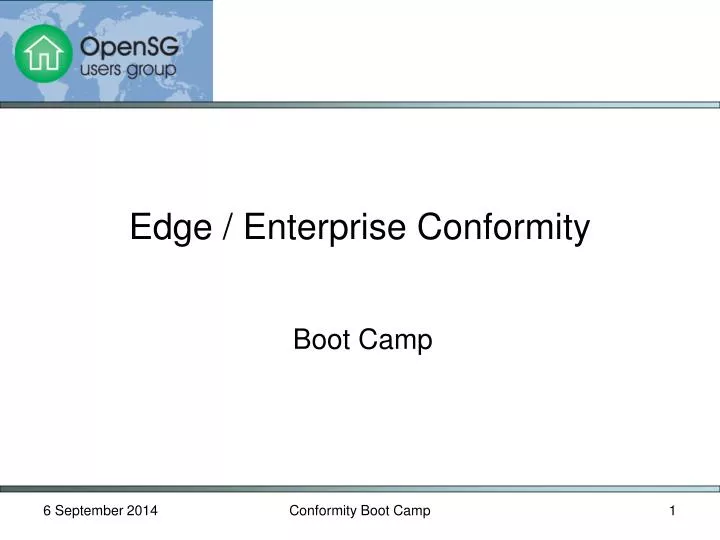 edge enterprise conformity