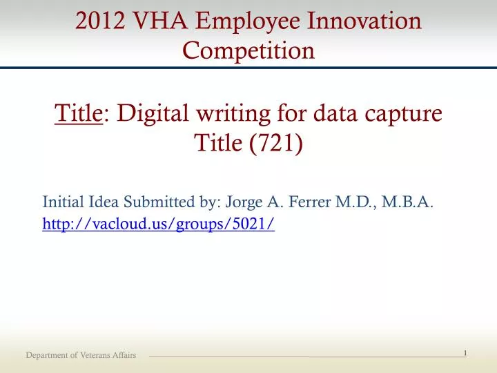 title digital writing for data capture title 721
