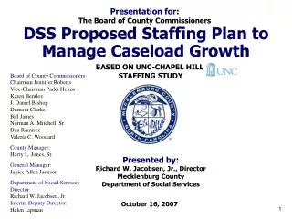 DSS Proposed Staffing Plan to Manage Caseload Growth