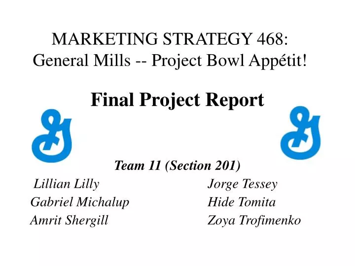 marketing strategy 468 general mills project bowl app tit