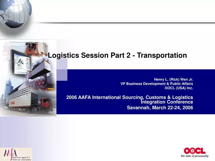 logistics session part 2 transportation