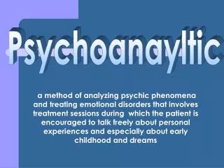 Psychoanayltic