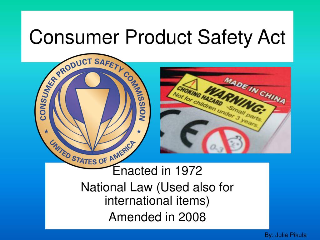 PPT - Consumer Product Safety Act PowerPoint Presentation, free ...
