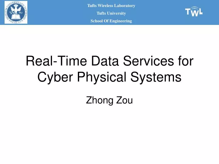 real time data services for cyber physical systems