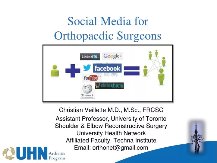 social media for orthopaedic surgeons