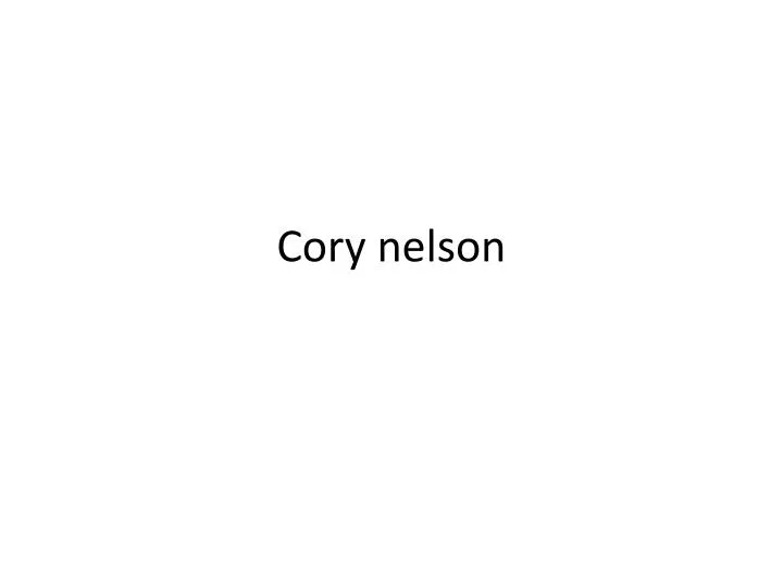 cory nelson