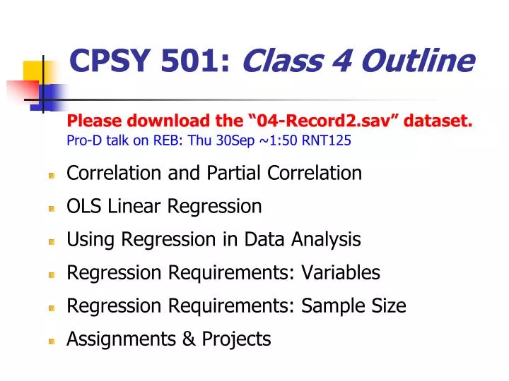 cpsy 501 class 4 outline