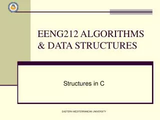 EENG212 ALGORITHMS &amp; DATA STRUCTURES