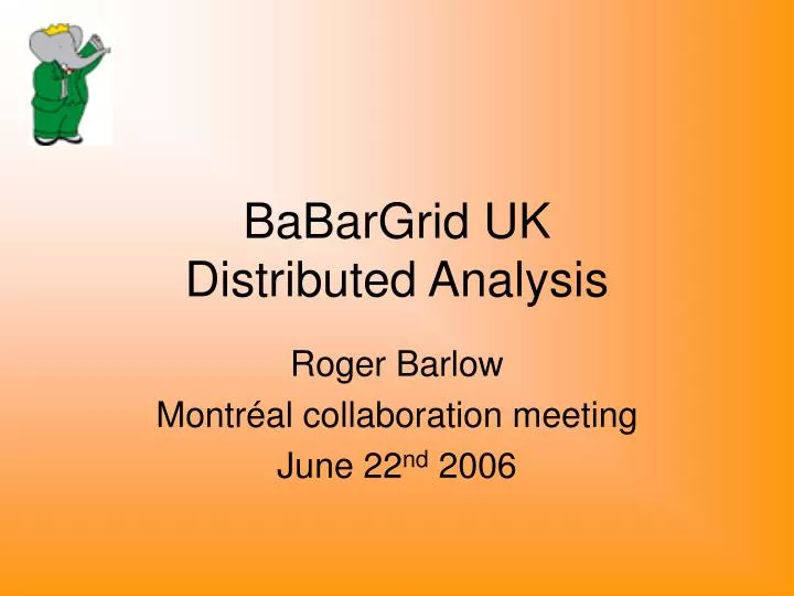 babargrid uk distributed analysis