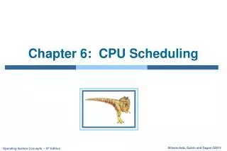 chapter 6 cpu scheduling