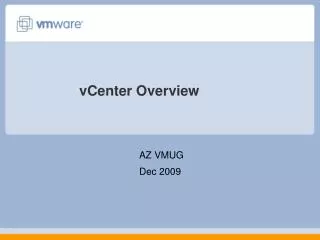 vCenter Overview