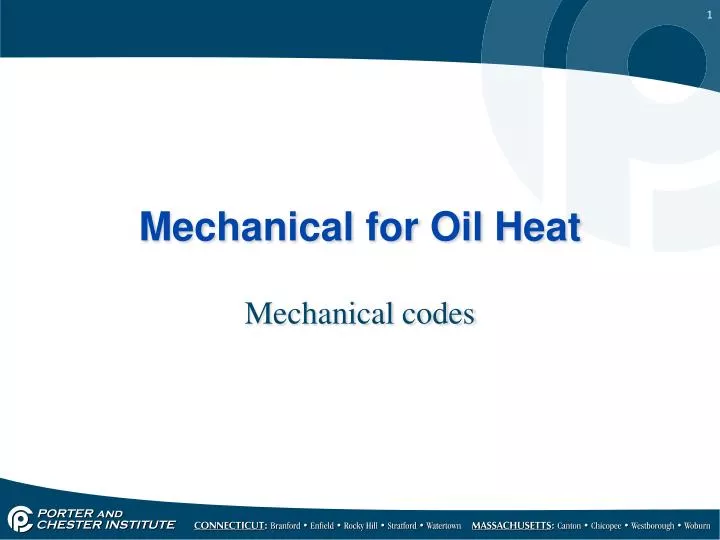 mechanical for oil heat