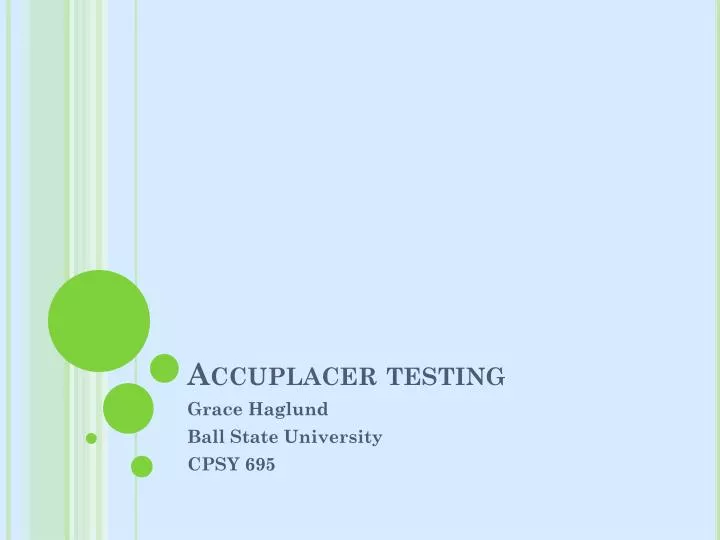 accuplacer testing