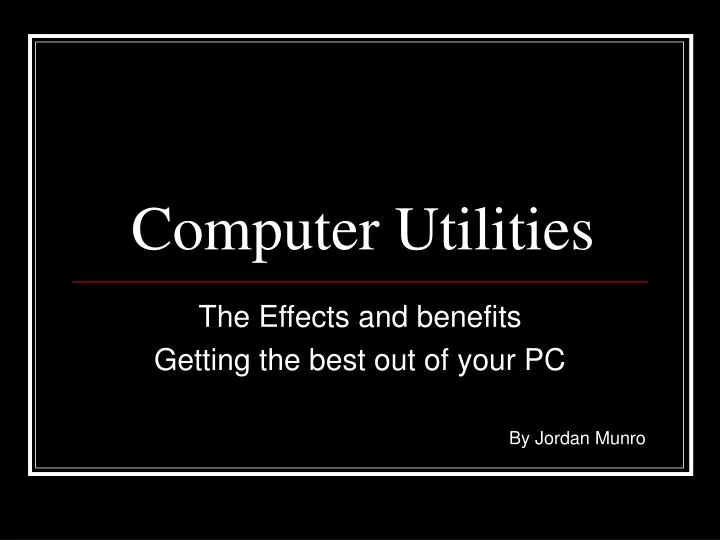 computer utilities