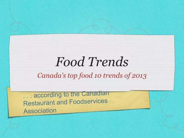 food trends