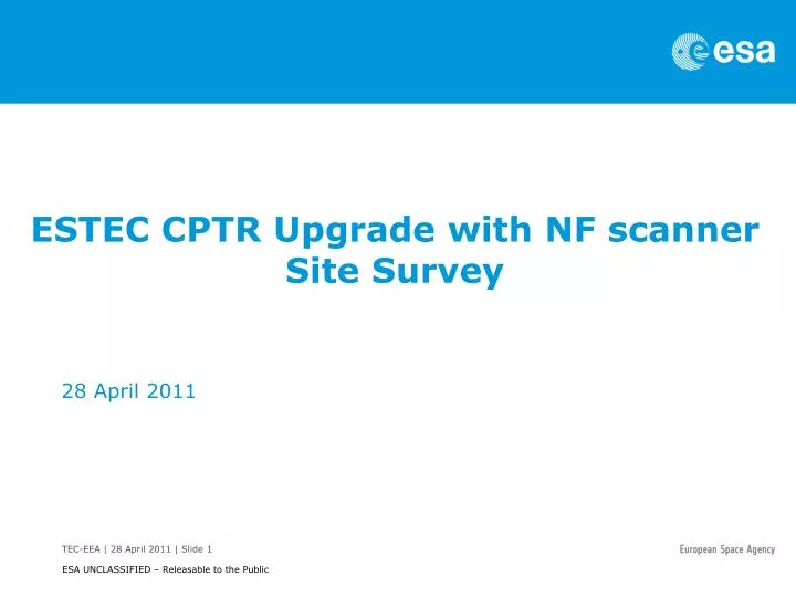 estec cptr upgrade with nf scanner site survey