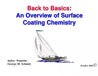 Back to Basics : An Overview of Surface Coating Chemistry