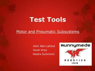 Test Tools