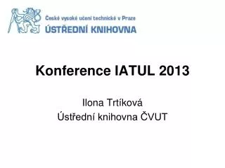 konference iatul 2013