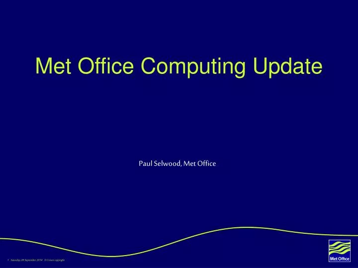 met office computing update