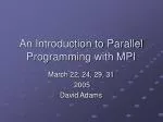 Introduction to Parallel Programming with MPI: Foundations and Practical Insights - slide 1