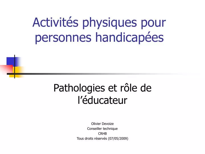 activit s physiques pour personnes handicap es