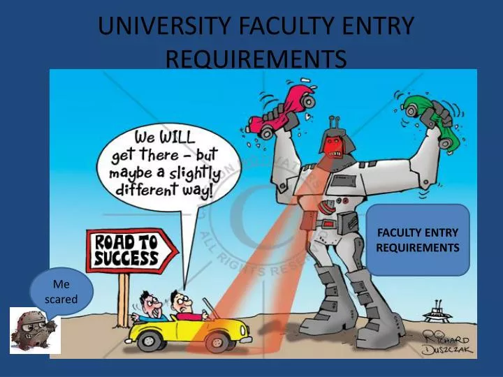 university faculty entry requirements
