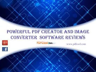 Powerful PDF Creator and Image Converter Software Reviews