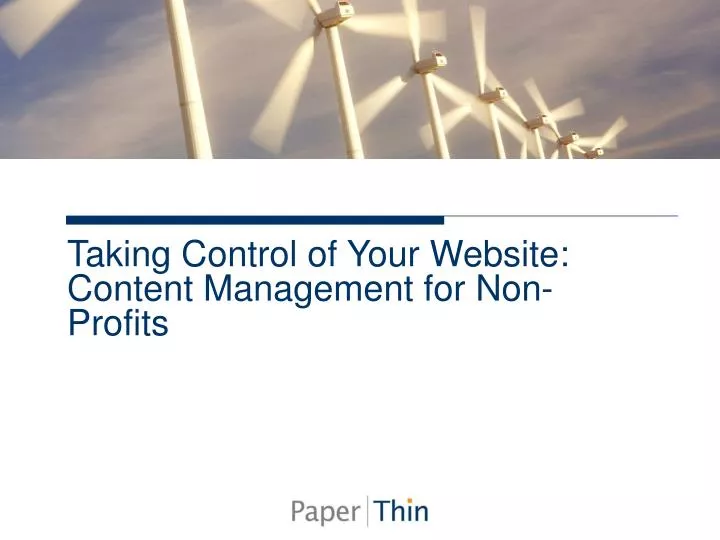 taking control of your website content management for non profits
