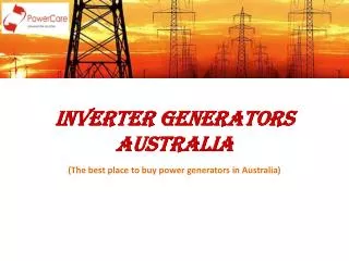 Inverter Generators Australia