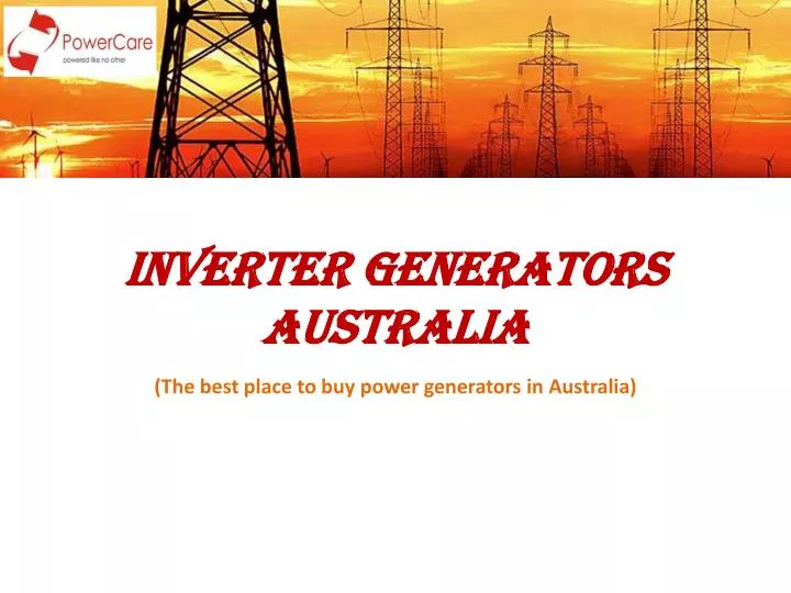 inverter generators australia