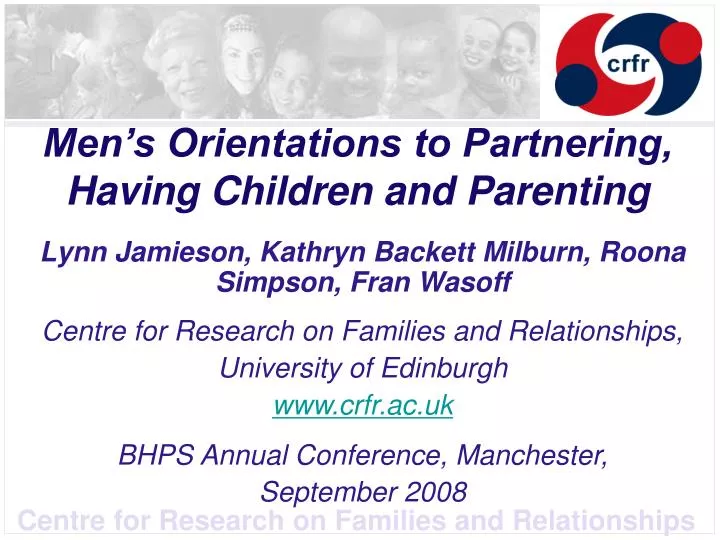 men s orientations to partnering having children and parenting